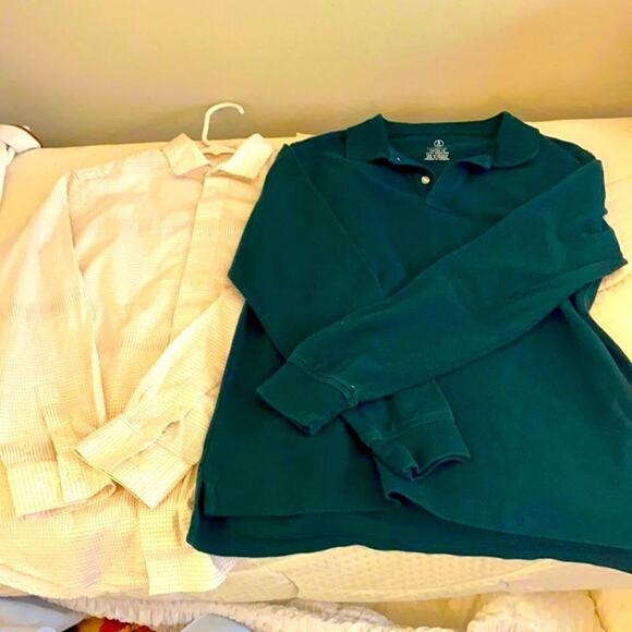 Bundle Calvin Klein Button down & Lands End 16. - Picture 1 of 12